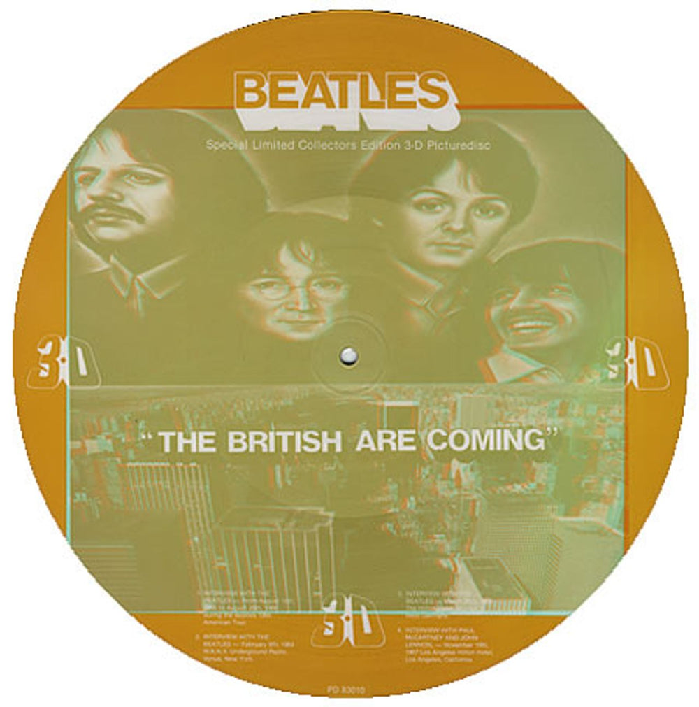 The Beatles The British Are Coming UK picture disc LP (vinyl picture disc album) PD83010