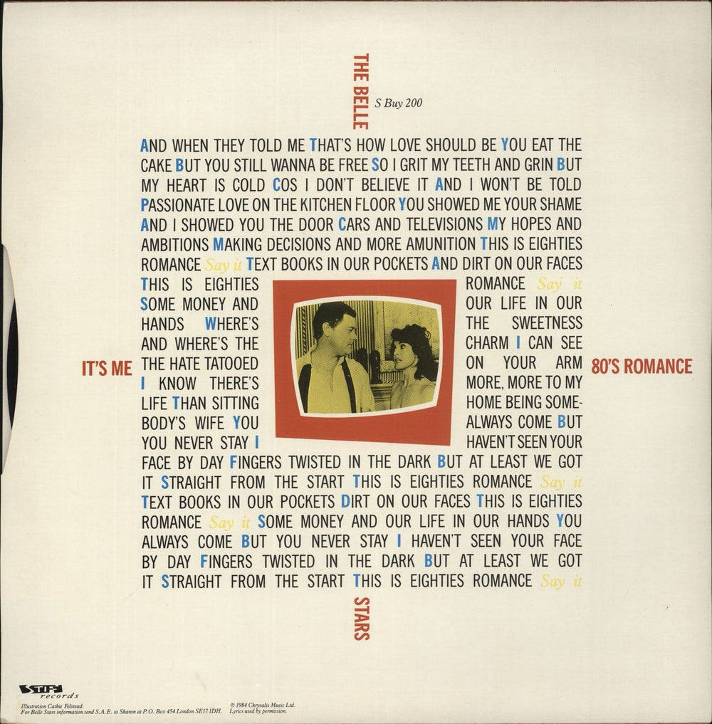 The Belle Stars 80's Romance UK 12" vinyl single (12 inch record / Maxi-single)