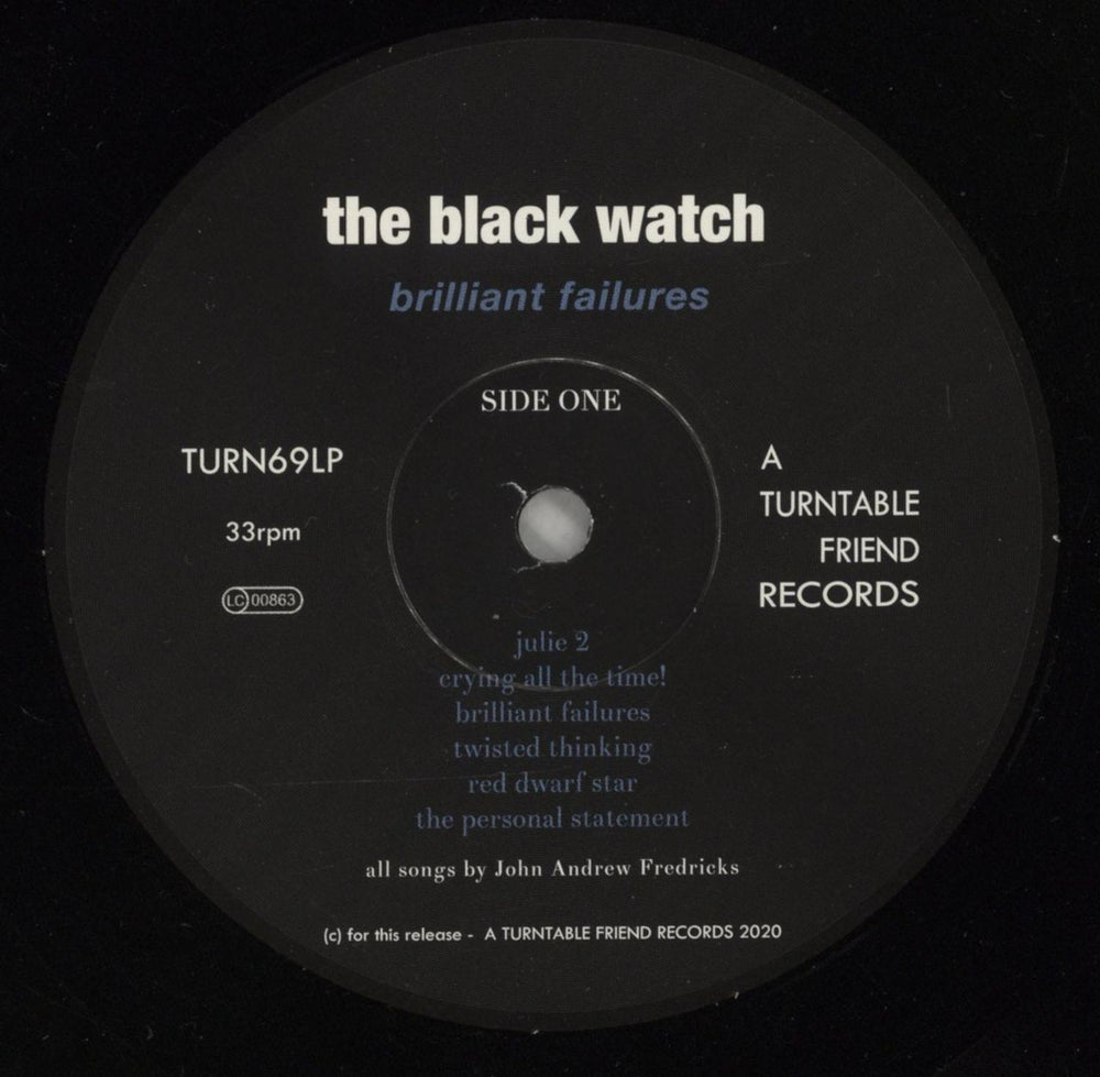 The Black Watch Brilliant Failures UK vinyl LP album (LP record) 9TELPBR871966