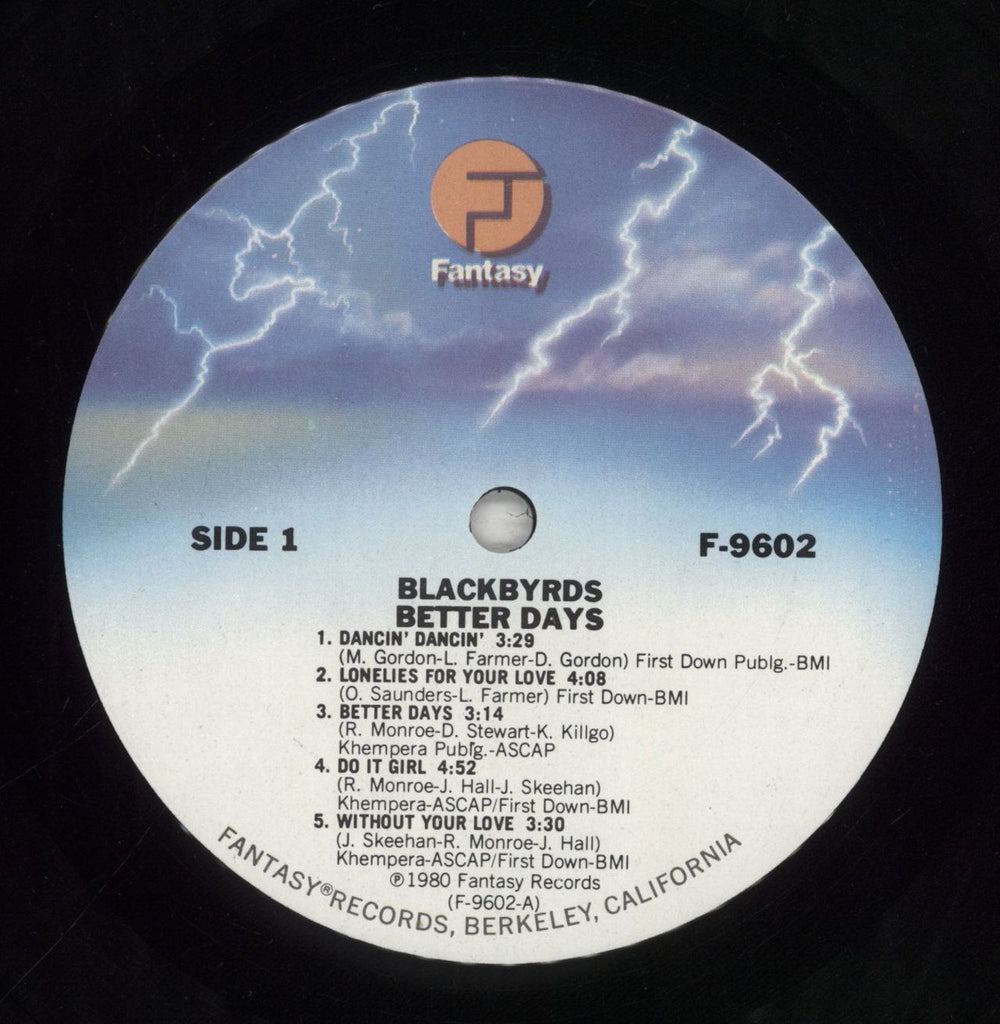 The Blackbyrds Better Days US vinyl LP album (LP record) 8KBLPBE575845