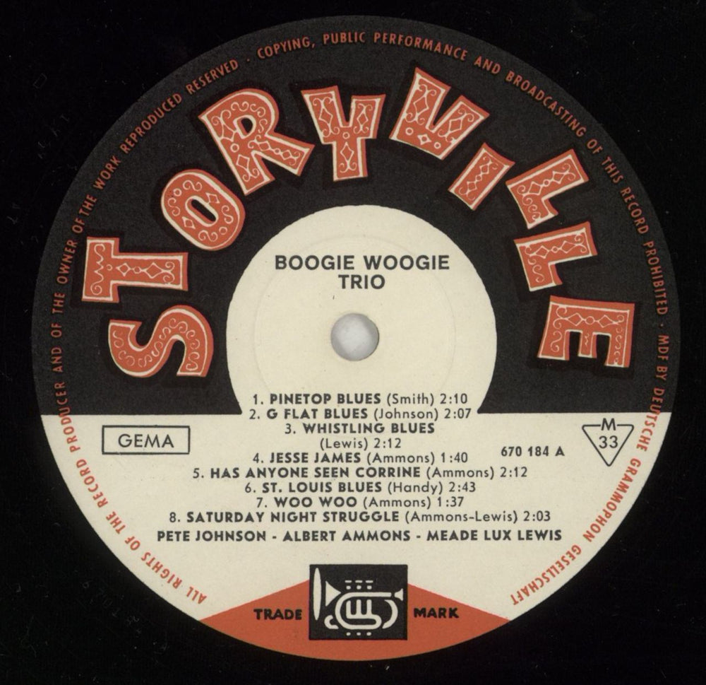 The Boogie Woogie Trio Broadcast Recordings From 1939 Never Issued Before On Records Danish vinyl LP album (LP record) 1L3LPBR748056