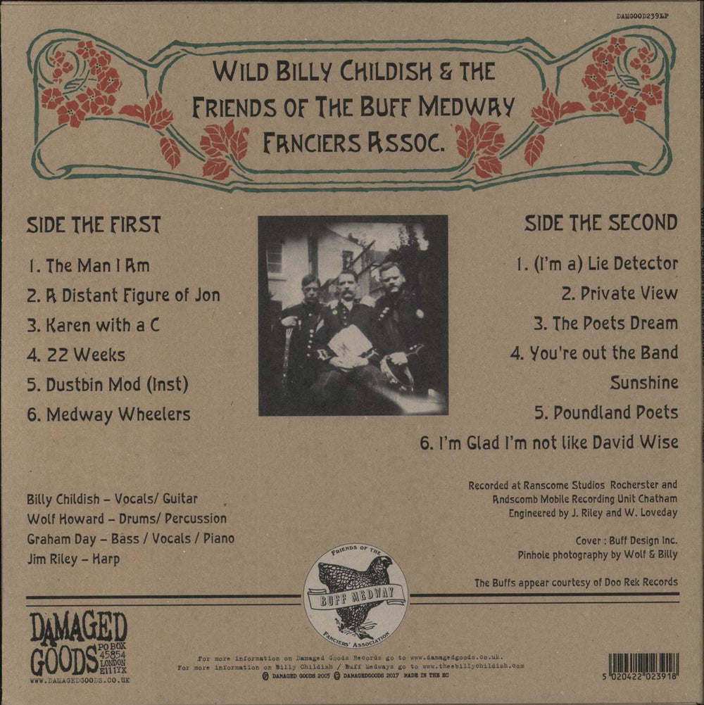 The Buff Medways Medway Wheelers - White Vinyl UK vinyl LP album (LP record) 5020422023918