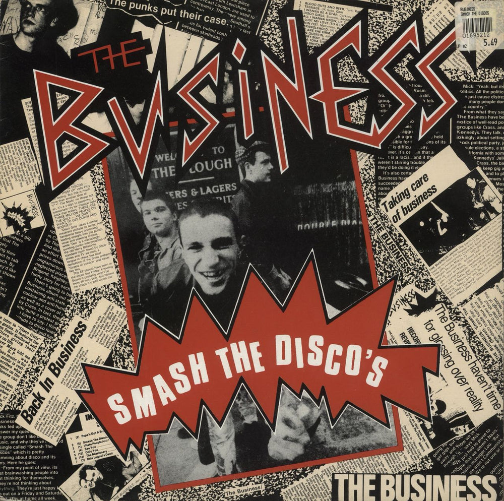 The Business Smash The Disco's UK vinyl LP album (LP record) LINKLP046