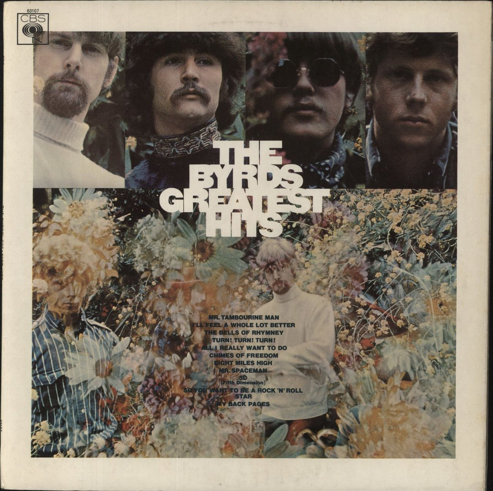 The Byrds Greatest Hits - 1st Stereo - Stereo Stickered UK vinyl LP album (LP record) 63107