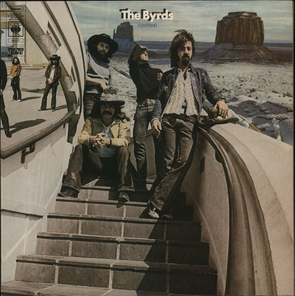 The Byrds (Untitled) - graduated orange label UK 2-LP vinyl record set (Double LP Album) CBS66253
