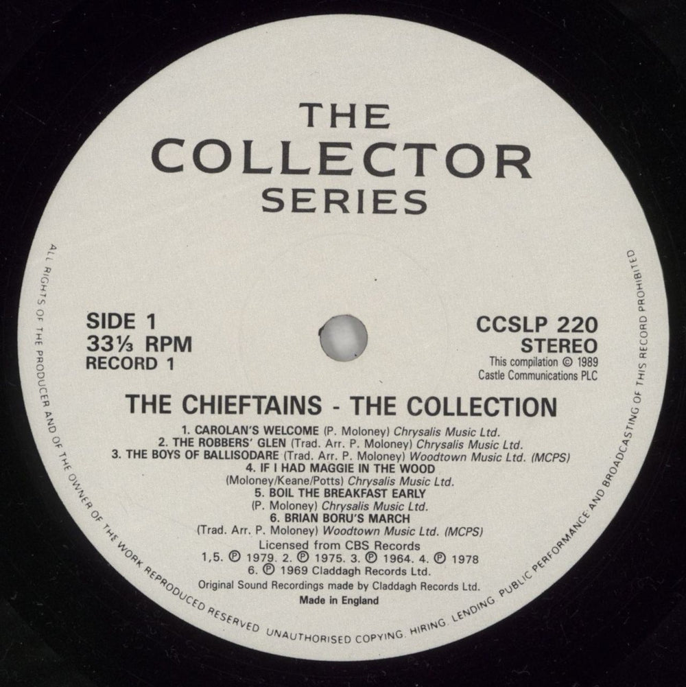 The Chieftains The Collection UK 2-LP vinyl record set (Double LP Album) TCF2LTH589703