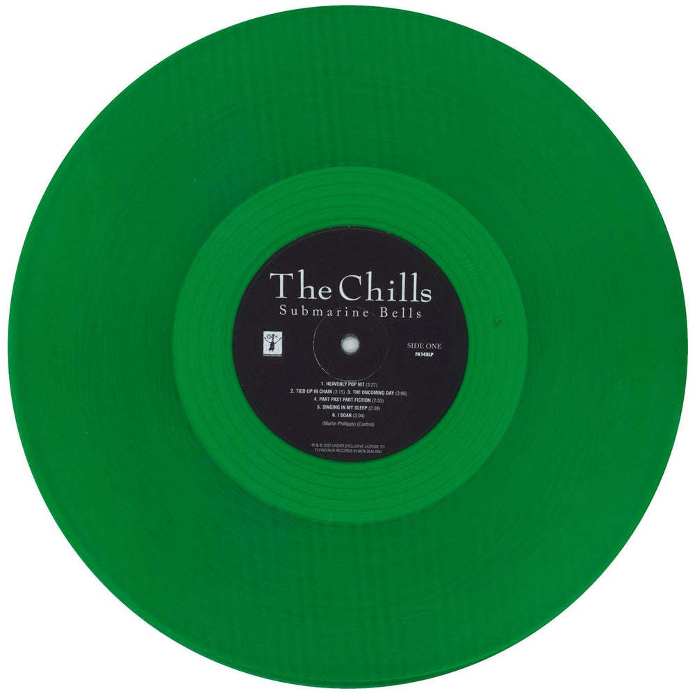 The Chills Submarine Bells - Green Vinyl + Hype Sticker New Zealand vinyl LP album (LP record) TDHLPSU831208