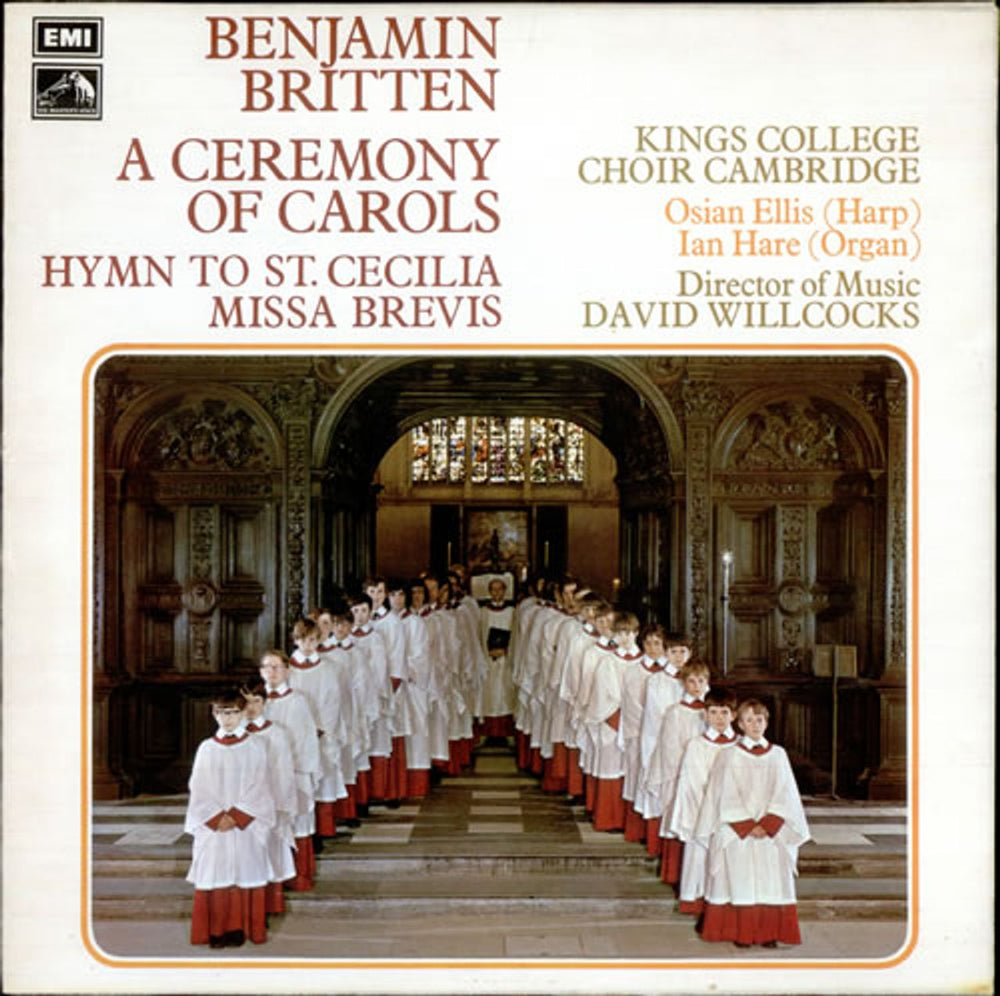 The Choir Of King's College, Cambridge Britten: A Ceremony of Carols / Missa Brevis / Hymn to St. Cecilia UK vinyl LP album (LP record) HQS1285