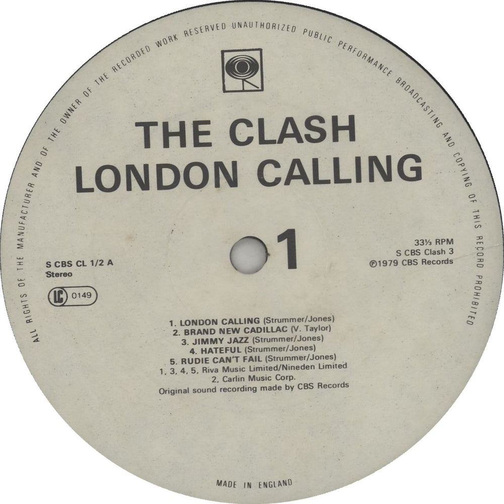 The Clash London Calling - Stickered - EX UK 2-LP vinyl record set (Double LP Album) CSH2LLO38710