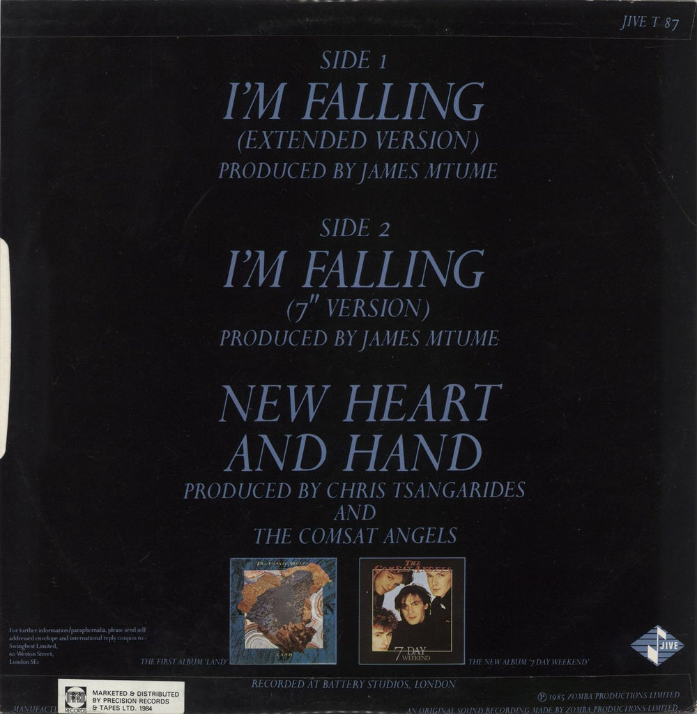 The Comsat Angels I'm Falling UK 12" vinyl single (12 inch record / Maxi-single)