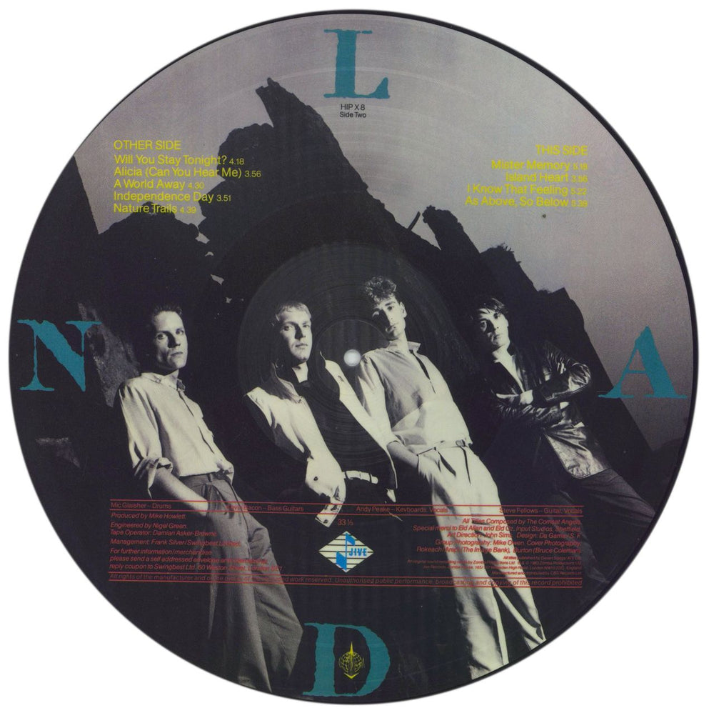 The Comsat Angels Land UK picture disc LP (vinyl picture disc album)