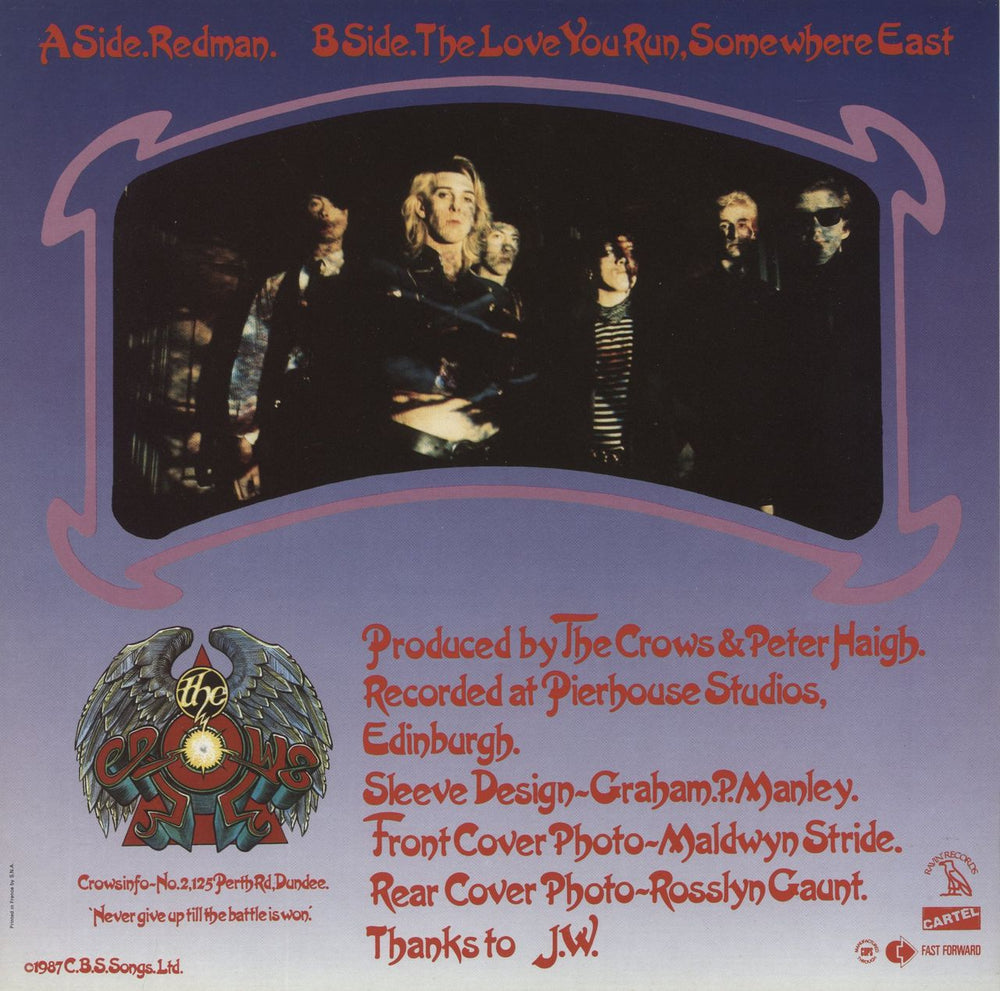 The Crows (Indie) Redman UK 12" vinyl single (12 inch record / Maxi-single)