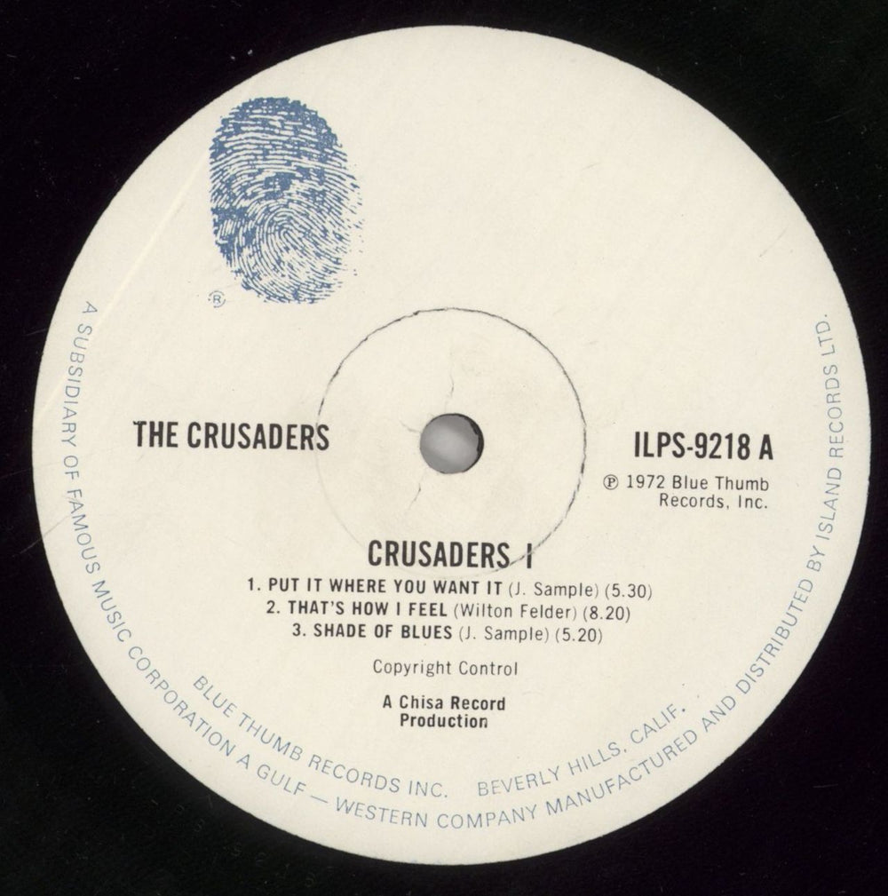 The Crusaders Crusaders 1 UK vinyl LP album (LP record) CDULPCR721619