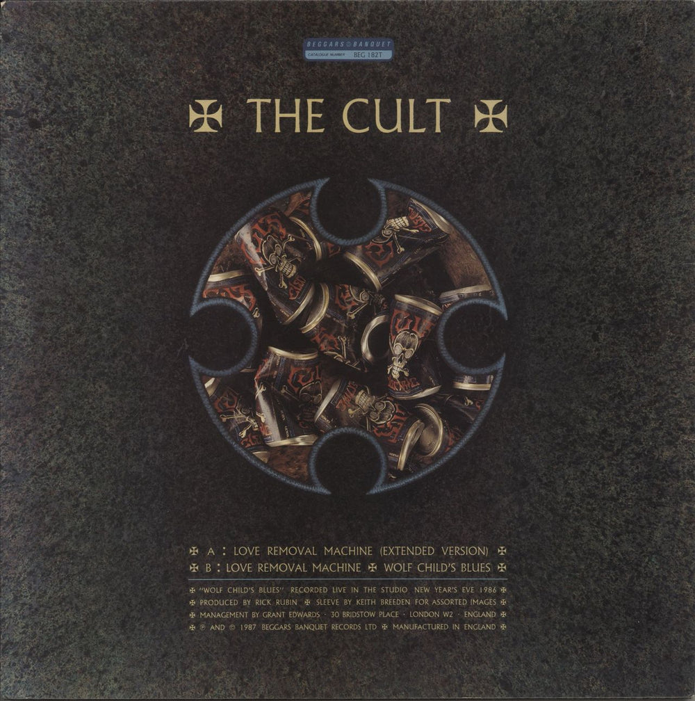 The Cult Love Removal Machine UK 12" vinyl single (12 inch record / Maxi-single)