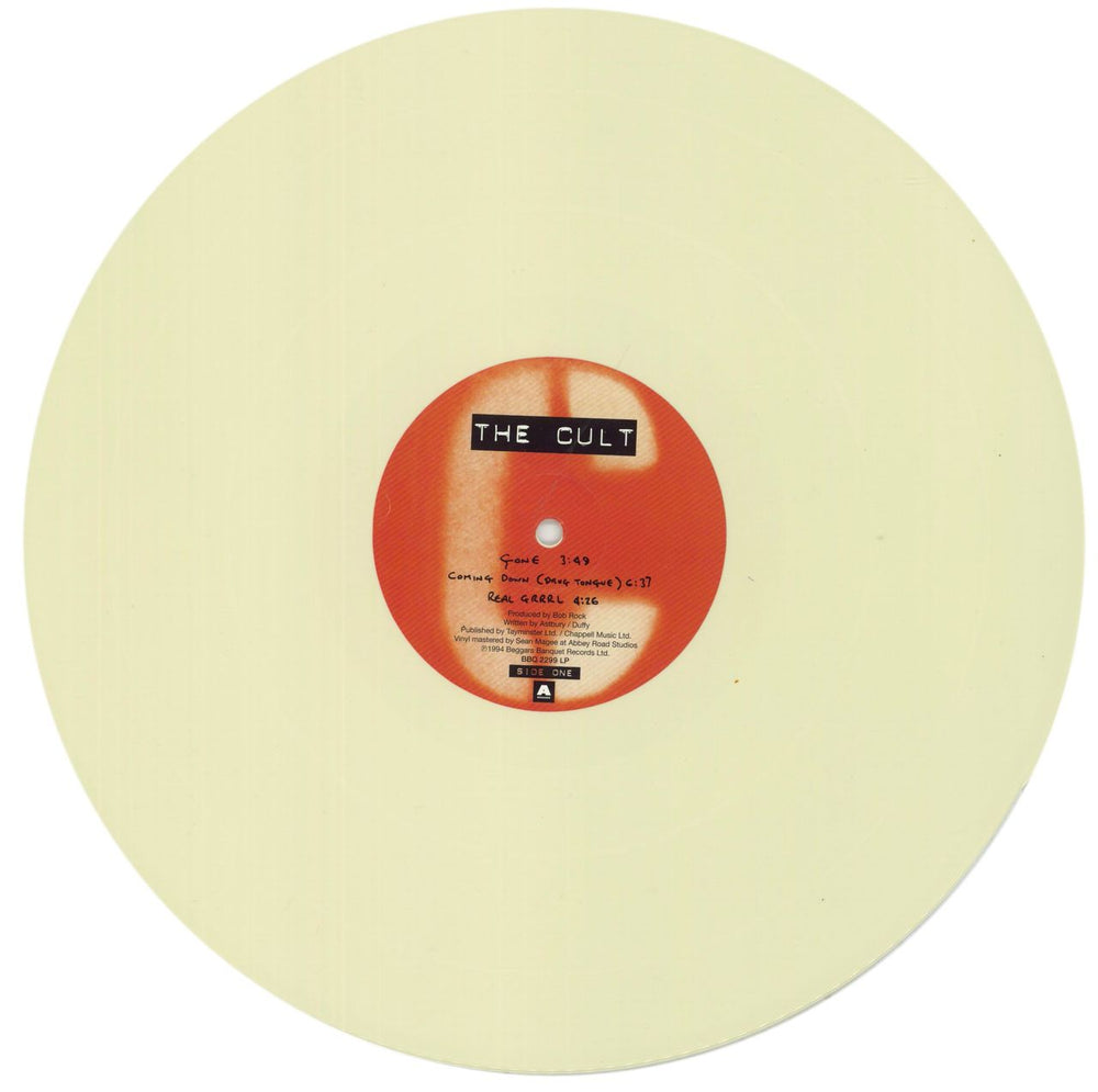 The Cult The Cult - Ivory Coloured Vinyl UK 2-LP vinyl record set (Double LP Album) CLT2LTH866771