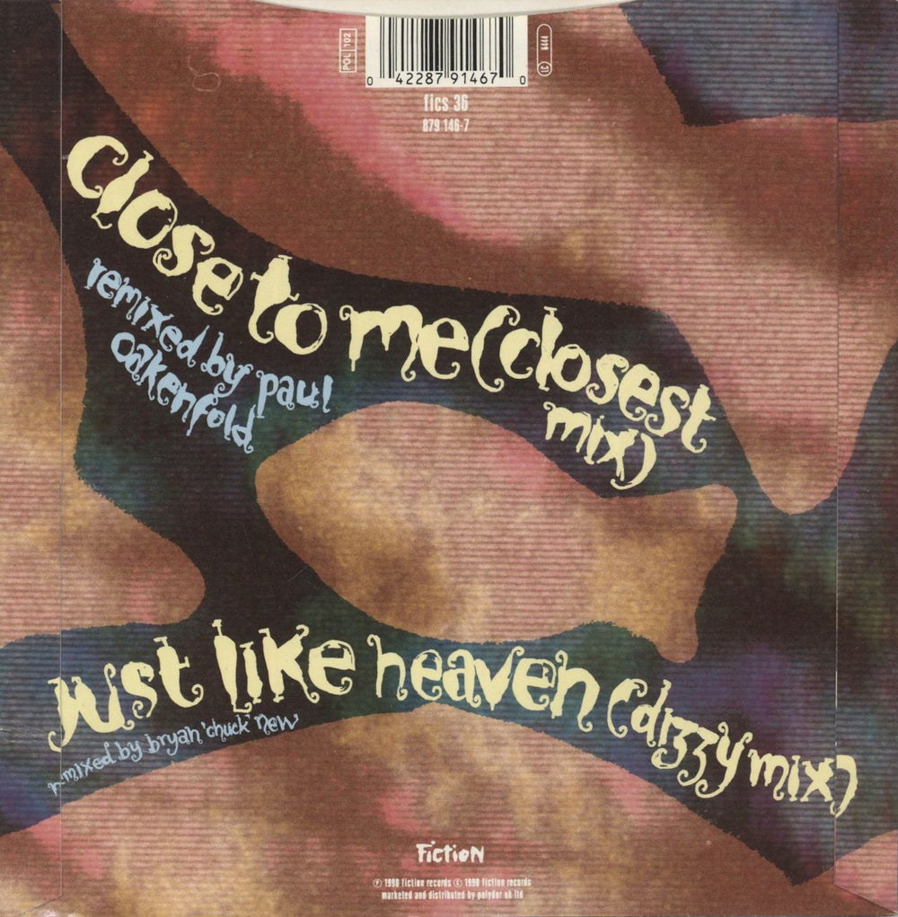 The Cure Close To Me (Closest Mix) - Solid UK 7" vinyl single (7 inch record / 45) 042287914670