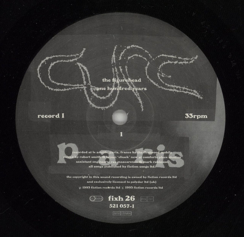 The Cure Paris - VG UK 2-LP vinyl record set (Double LP Album) CUR2LPA869726