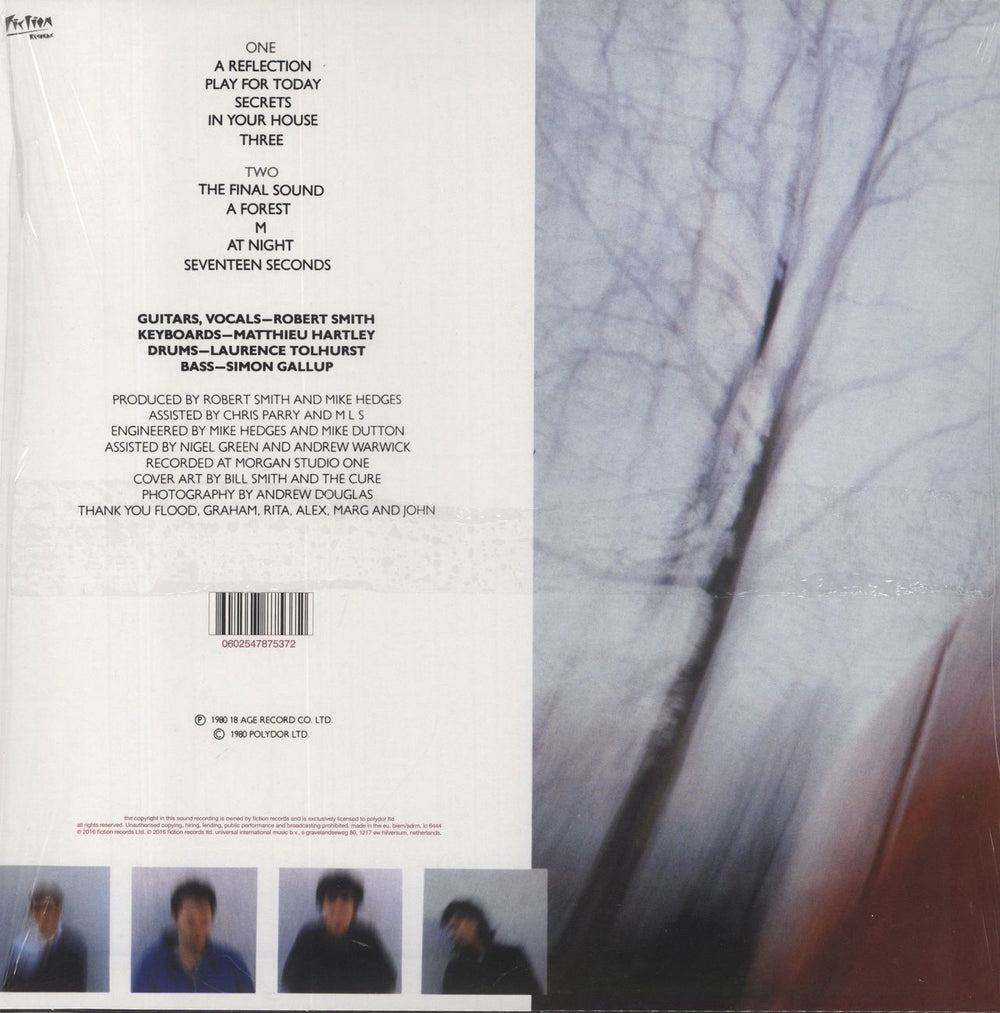 The Cure Seventeen Seconds: Remastered - 180 Gram Vinyl UK vinyl LP album (LP record) 602547875372