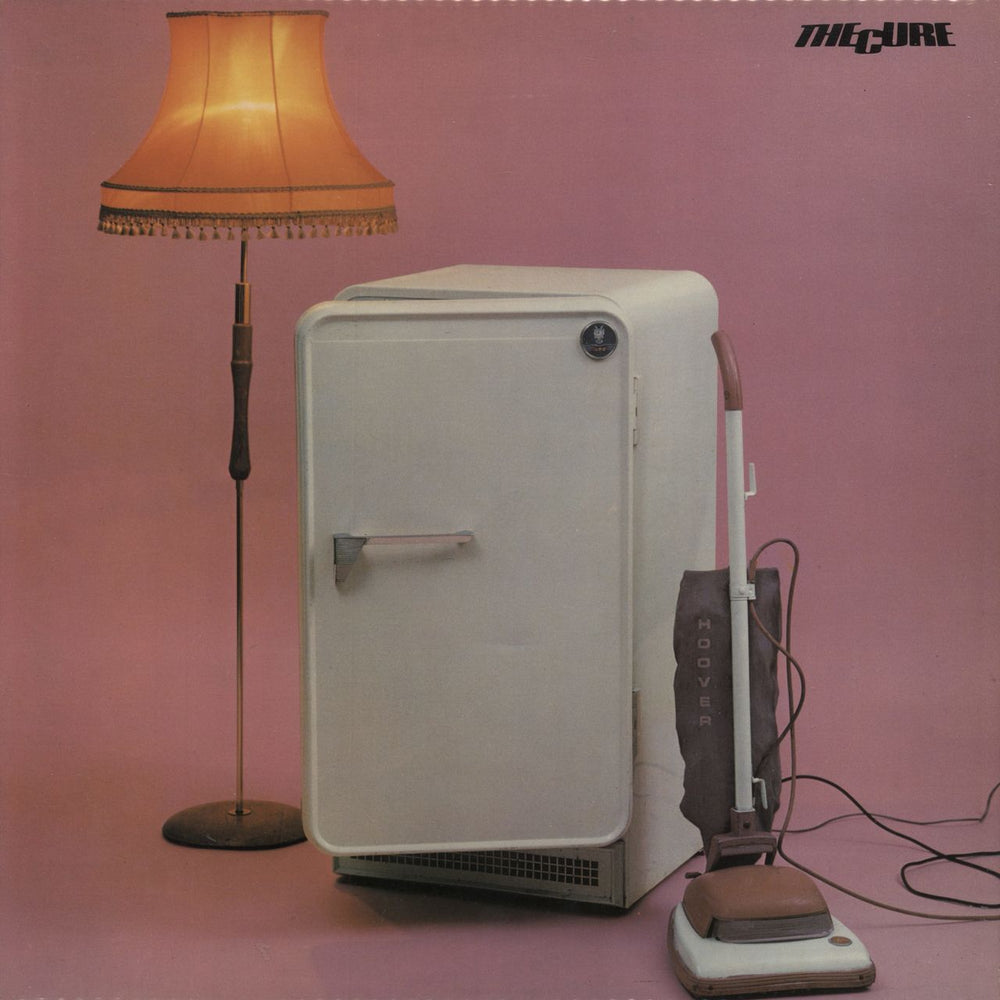 The Cure Three Imaginary Boys + Inner + Postcard UK vinyl LP album (LP record) FIX1