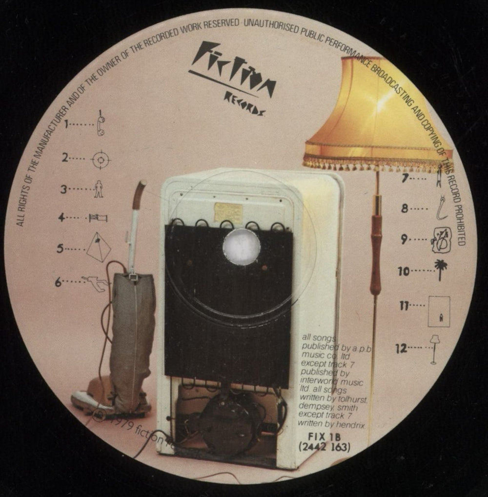 The Cure Three Imaginary Boys + Inner - VG UK vinyl LP album (LP record) CURLPTH837372