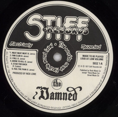 The Damned Damned Damned Damned - Hot Rods Sleeve - EX UK vinyl LP album (LP record) DAMLPDA18367