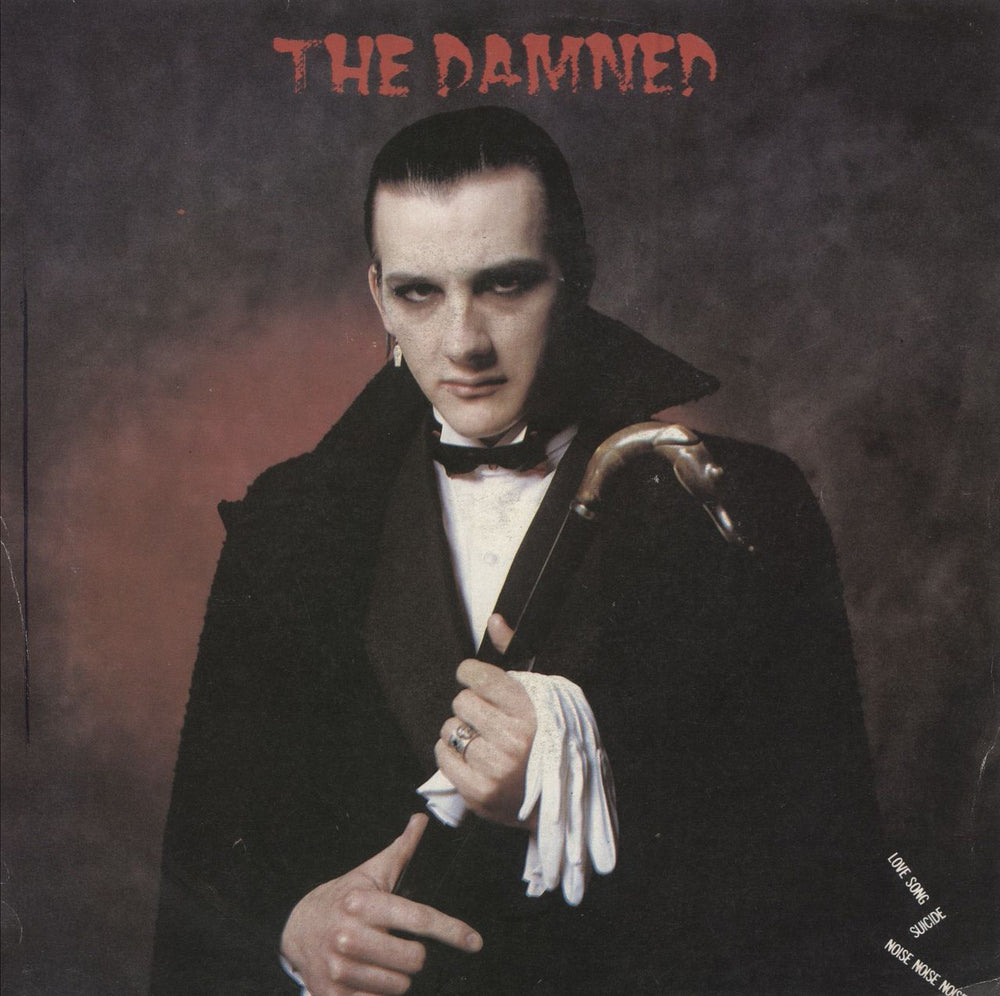 The Damned Love Song - Dave Vanian - Blue - EX UK 7" vinyl single (7 inch record / 45) NS75