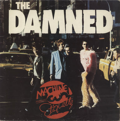 The Damned Machine Gun Etiquette - Clear Vinyl UK vinyl LP album (LP record) DAM2