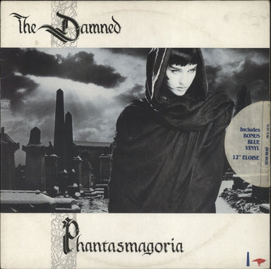 The Damned Phantasmagoria + Eloise Blue Vinyl 12" UK vinyl LP album (LP record) MCG3275