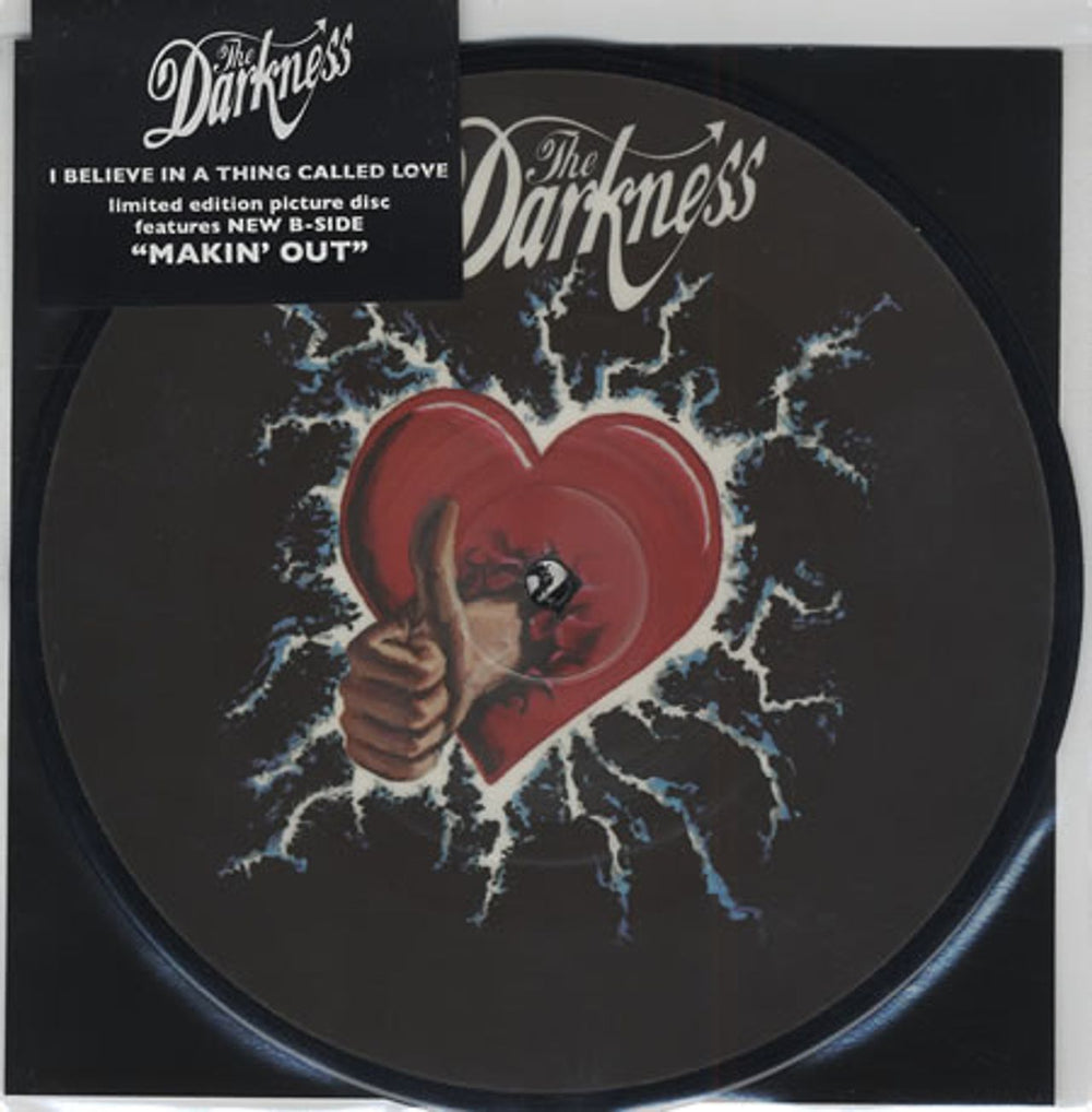 The Darkness I Believe In A Thing Called Love UK 7" vinyl picture disc (7 inch picture disc single) DARK01