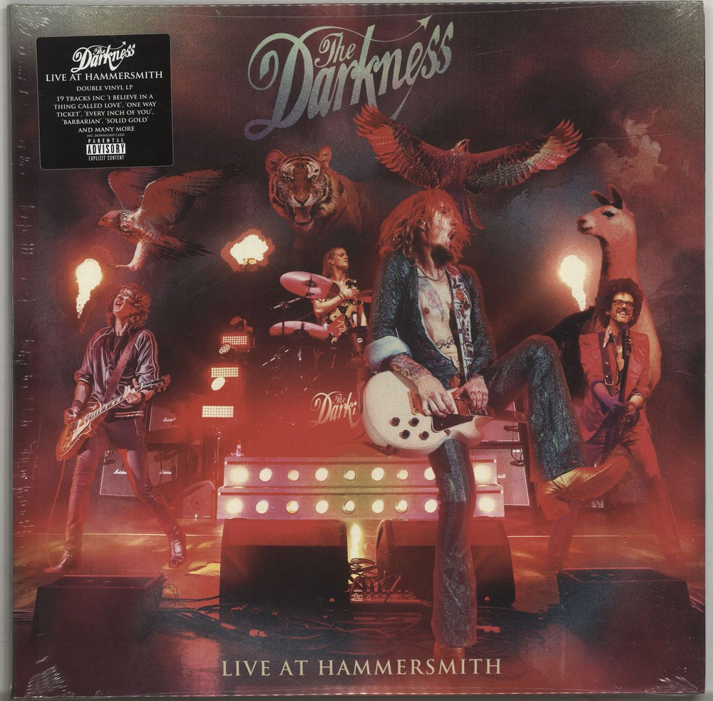 The Darkness Live At Hammersmith - Sealed UK 2-LP vinyl record set (Double LP Album) COOKLP702