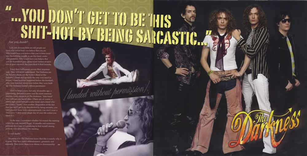 The Darkness Winter Tour 2004 UK tour programme D/KTRWI403270