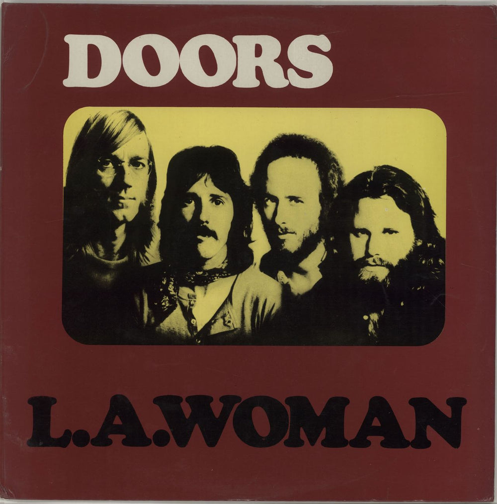 The Doors L.A. Woman - Red Label Portugese vinyl LP album (LP record) LP-S-58-9