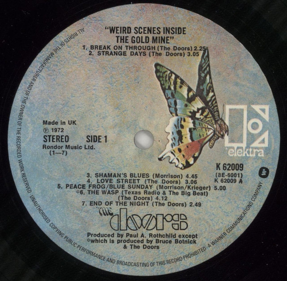 The Doors Weird Scenes Inside The Gold Mine - EX UK 2-LP vinyl record set (Double LP Album) DOR2LWE764951