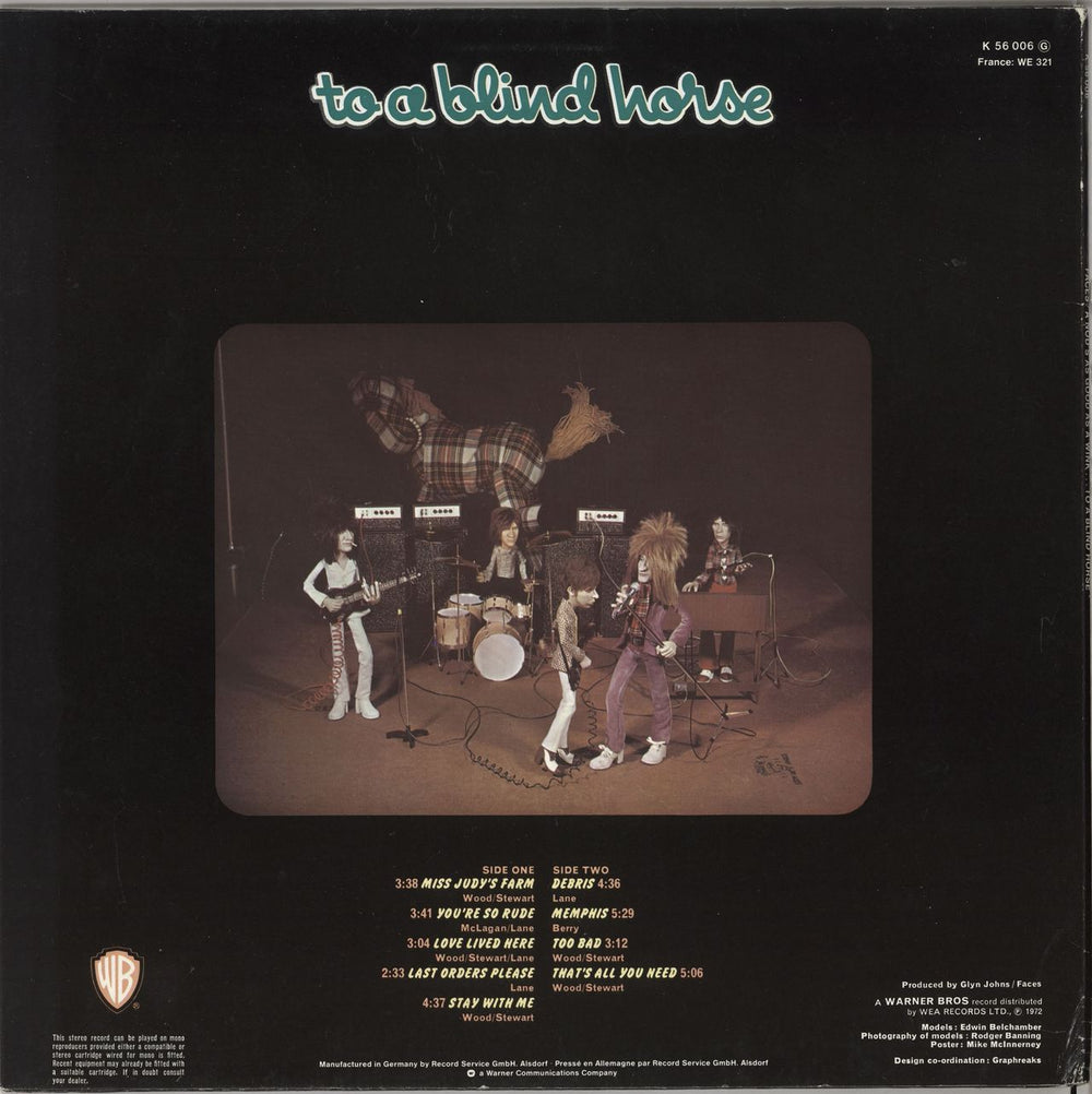 The Faces A Nod's As Good As A Wink... - 3rd German vinyl LP album (LP record)