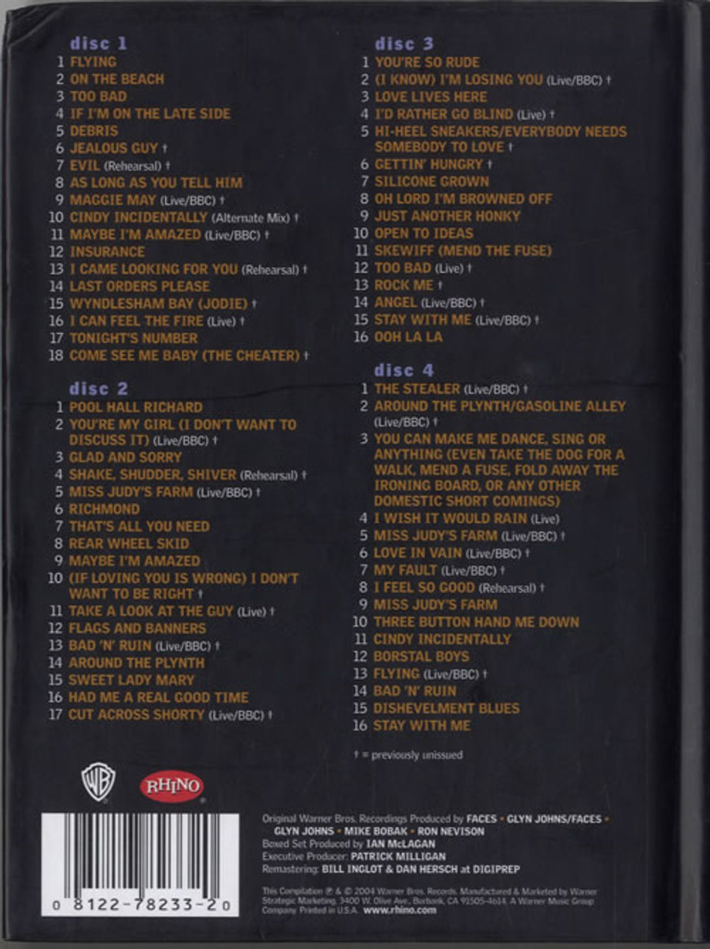 The Faces Five Guys Walk Into A Bar... US 4-CD album set FCE4CFI615734