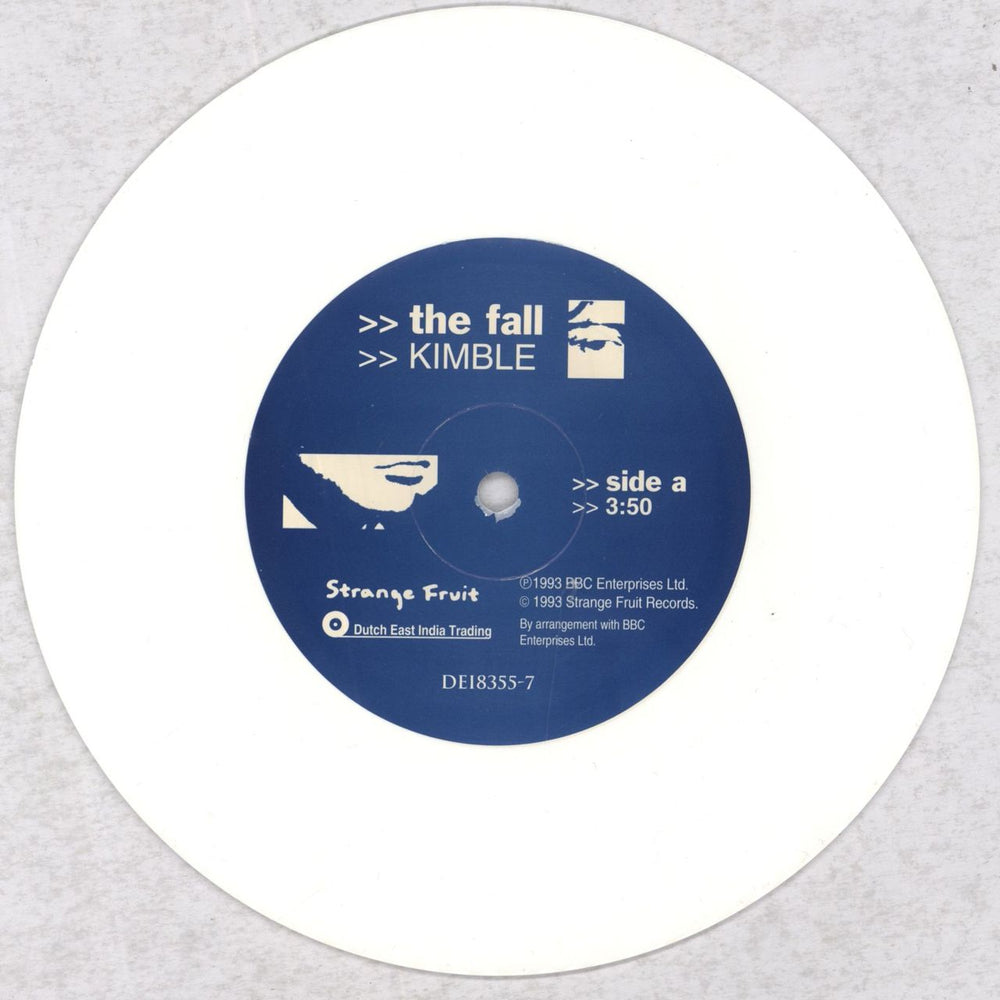 The Fall Kimble - White Vinyl US 7" vinyl single (7 inch record / 45) FLL07KI835097