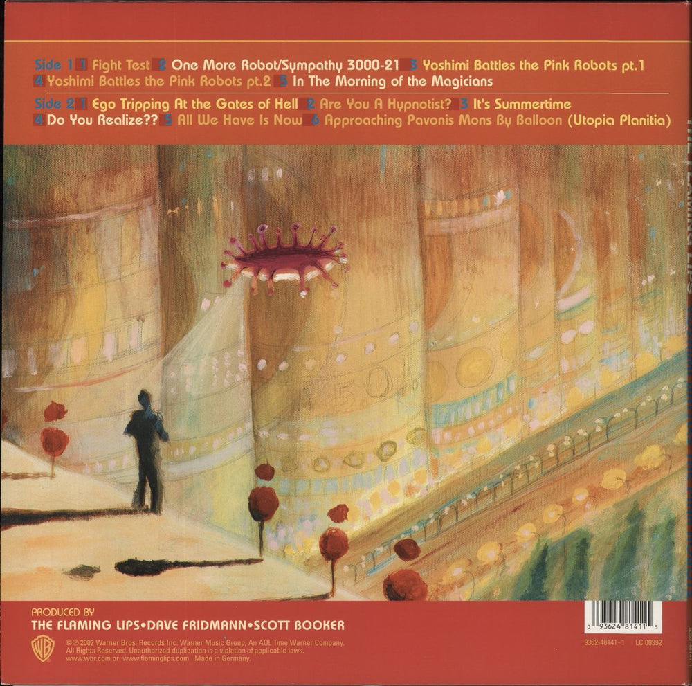 The Flaming Lips Yoshimi Battles The Pink Robots - Red Vinyl - EX German vinyl LP album (LP record) 093624814115