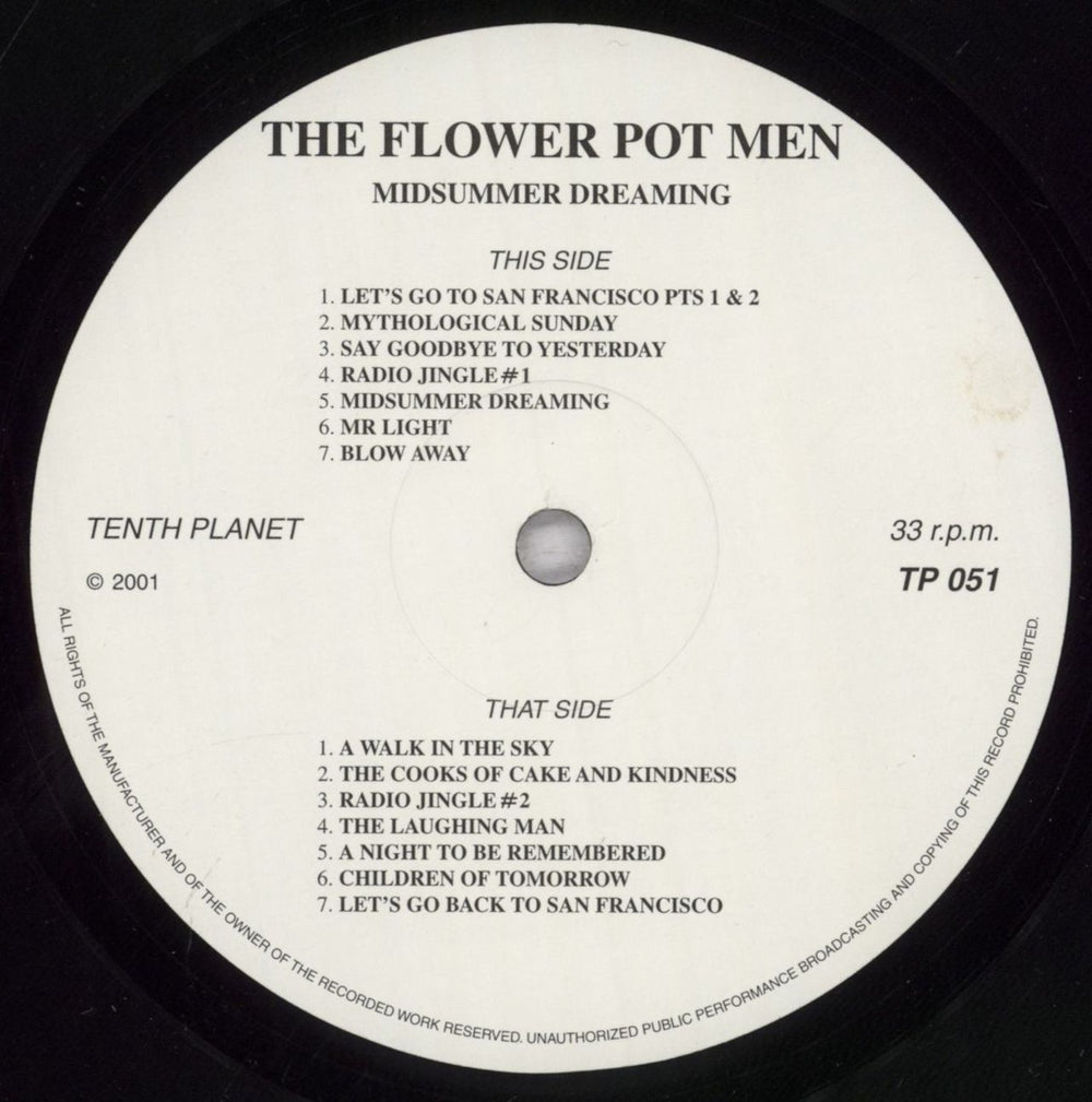 The Flower Pot Men Midsummer Dreaming UK vinyl LP album (LP record) FPMLPMI839873