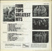 The Four Tops Greatest Hits - 1st UK vinyl LP album (LP record)