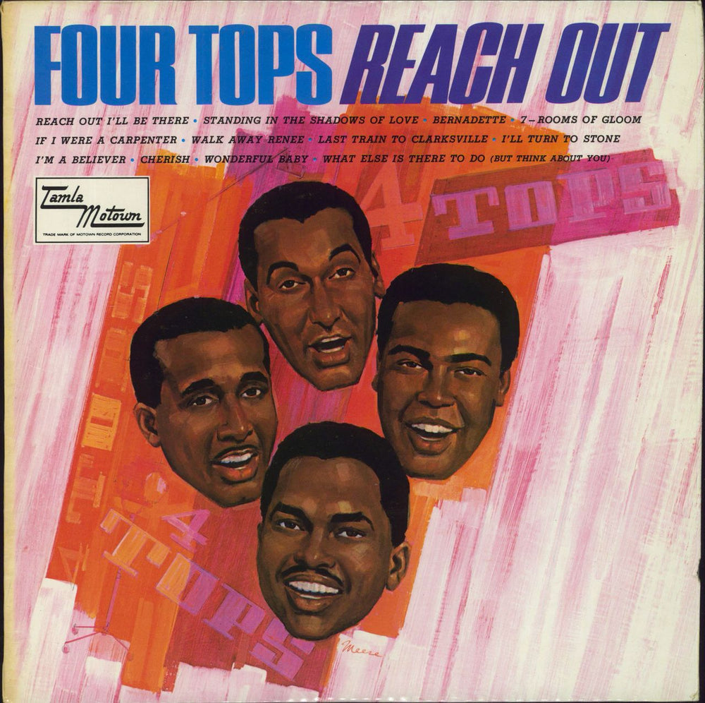 The Four Tops Reach Out - EX UK vinyl LP album (LP record) STML11056