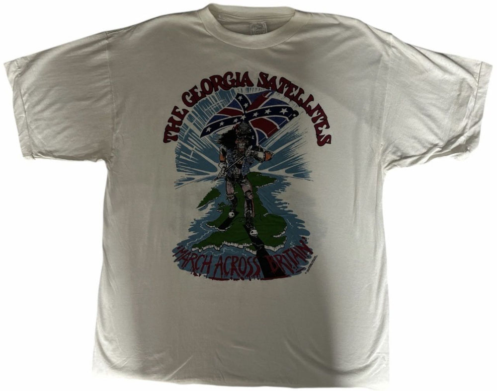 The Georgia Satellites March Across Britain UK t-shirt 28X22