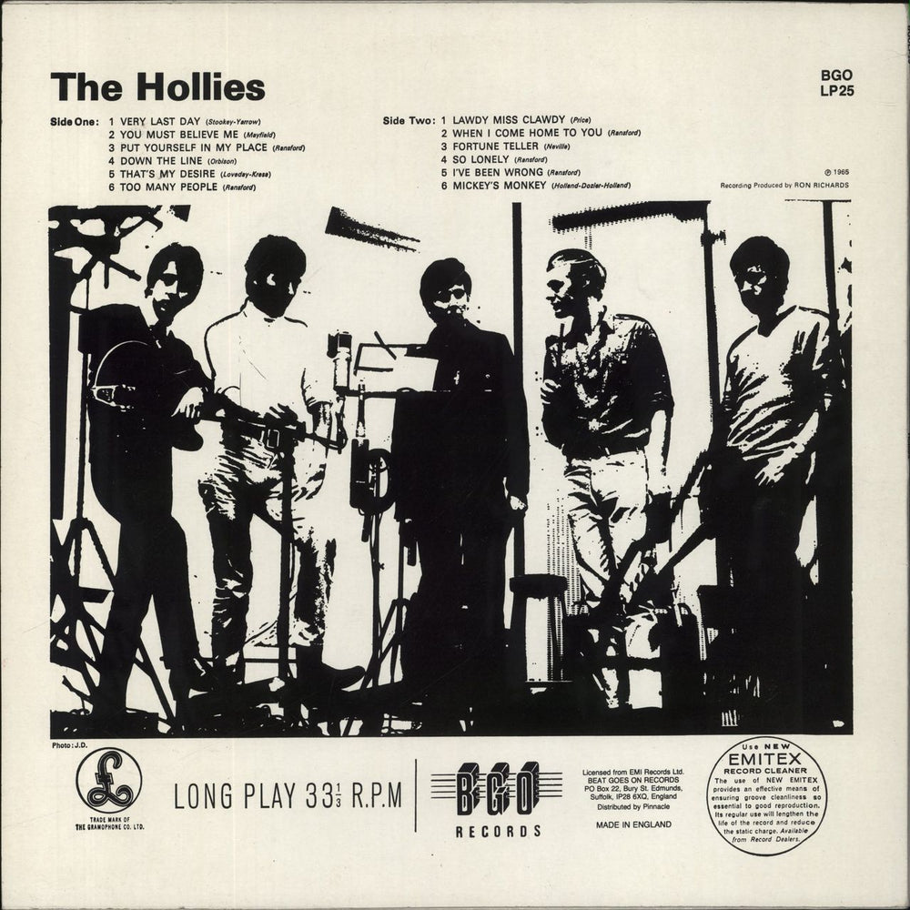 The Hollies Hollies UK vinyl LP album (LP record)