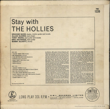 The Hollies Stay With The Hollies - 1st - EX UK vinyl LP album (LP record) HLLLPST845806