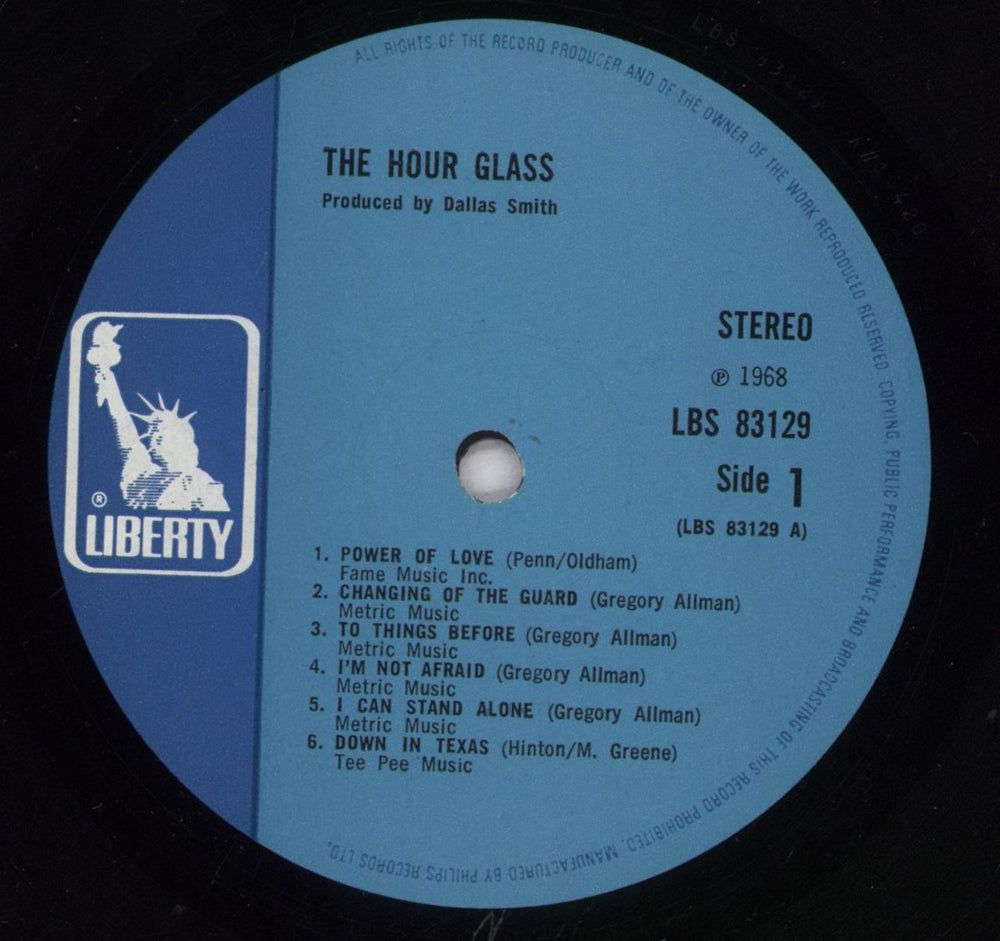 The Hour Glass The Hour Glass UK vinyl LP album (LP record) H-GLPTH841900