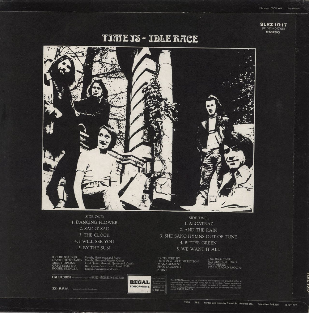 The Idle Race Time Is UK vinyl LP album (LP record)