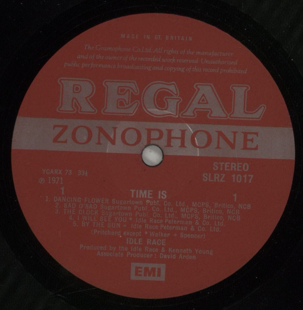 The Idle Race Time Is - VG/EX UK vinyl LP album (LP record) IDLLPTI874065