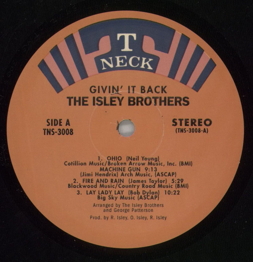 The Isley Brothers Givin' It Back US vinyl LP album (LP record) ISRLPGI765515