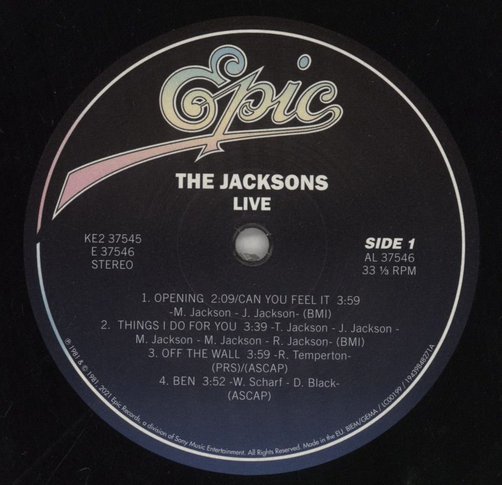 The Jackson Five Live - 40th Anniversary Edition UK 2-LP vinyl record set (Double LP Album) JKS2LLI862038