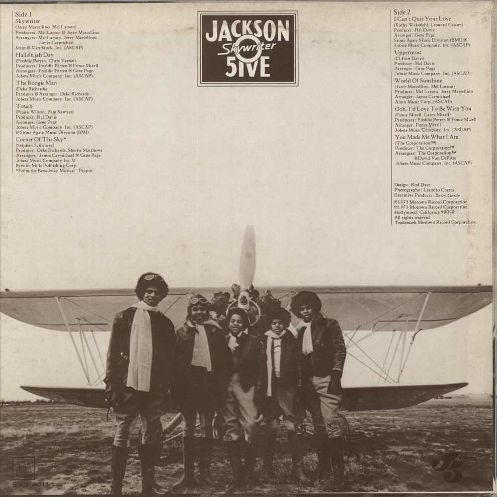 The Jackson Five Skywriter Japanese Promo vinyl LP album (LP record)