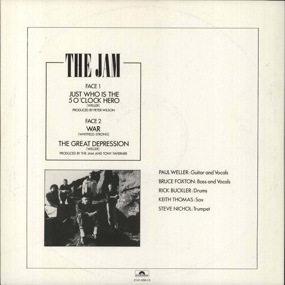 The Jam Just Who Is The 5 O'Clock Hero German 12" vinyl single (12 inch record / Maxi-single)